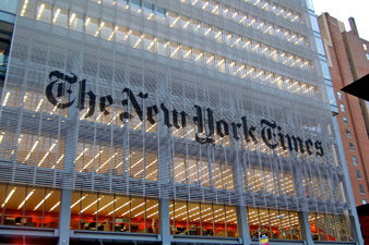 Газета The New York Times сократит более 100 рабочих мест