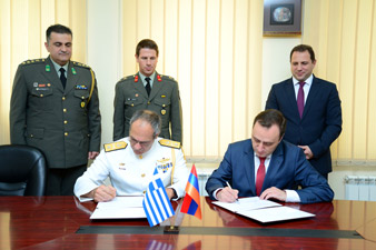 Armenian-Greek military cooperation plan for 2015 signed 