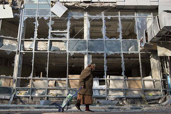 Два дома разрушены в результате артобстрелов Донецка 