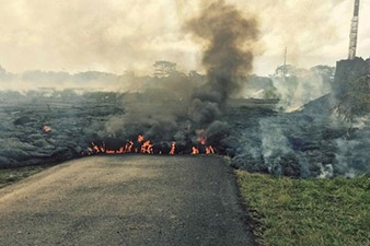 Hawaiian village Pahoa evacuates as Kilauea lava threatens