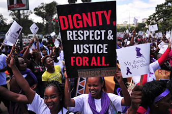 Kenyans rally for woman stripped naked in Nairobi