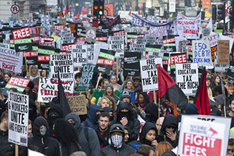Во время студенческих протестов в Лондоне были задержаны 11 человек