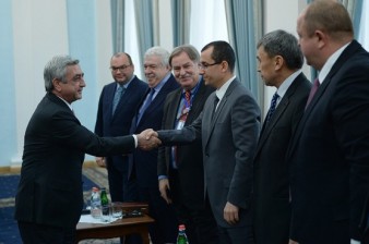 Президент Армении принял руководителей передовых информагентств Черноморского региона и стран СНГ