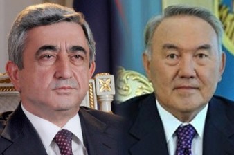 Президент Армении поздравил Нурсултана Назарбаева с Днем независимости Казахстана