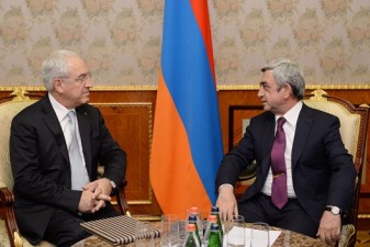 Президент Армении принял председателя совета директоров Европейской организации общественного права
