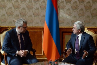 Президент С.Саргсян обсудил с Р.Чарнецки перспективы развития отношений Армения-ЕС
