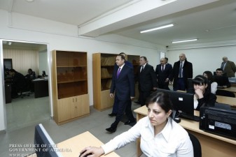 Armenian prime minister attends opening of Cadaster Committee unit