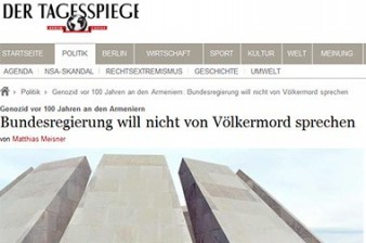 «Դաշնային կառավարությունը չի ցանկանում խոսել Ցեղասպանության մասին». Der Tagesspiegel