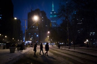 В Нью-Йорке остановят работу общественного транспорта из-за снежной бури