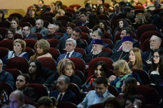 Armenian president attends The Cut film premiere