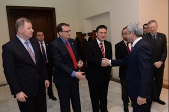 Armenian president meets with ambassadors of OSCE member states
