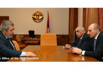 Президент НКР принял представителя Бюро АРФД Гранта Маргаряна