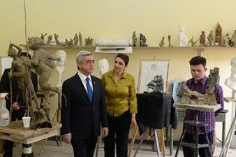 Armenian president attends events on 150th anniversary of painter Terlemezyan