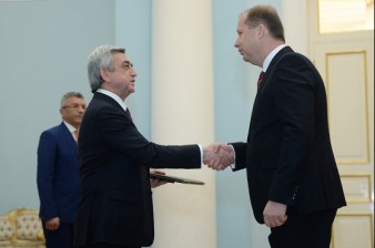 Slovakian ambassador presents credentials to Serzh Sargsyan