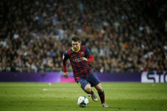 Messi scores hat-trick as Barca hit six