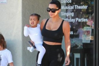 Kim Kardashian goes black again