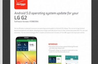 LG G2 Android 5.0 Lollipop Update Released, G3 Update Reported Imminent For Verizon, T-Mobile