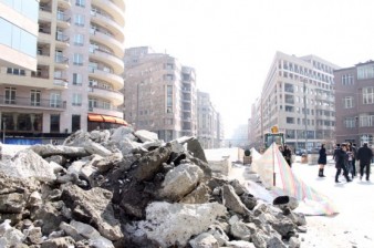 «Аравот»: На Северном проспекте в Ереване опять пыль и песок