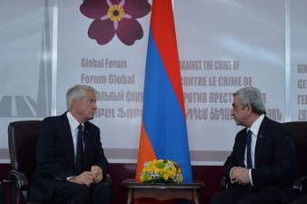 Armenian president meets with CE Sec Gen