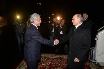 Putin arrives in Yerevan to participate in Genocide centenary events. PHOTOS