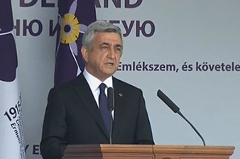 We must find solutions before humankind once more breaks its “never again” vow. Serzh Sargsyan