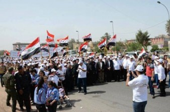 Armenians in Baghdad hold protest march to Turkish Embassy