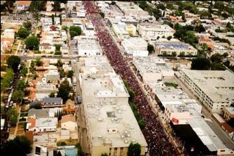 100,000 march from Hollywood to Turkish Consulate on anniversary of 1915 Armenian Genocide