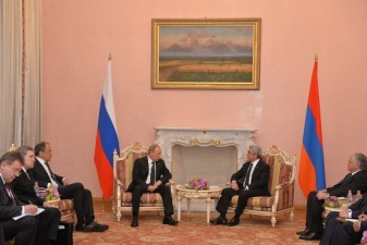 Armenian President thanks Putin for his warm speech at Genocide remembrance ceremony