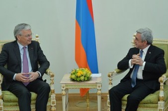 Президент Армении принял главу МИД Бельгии