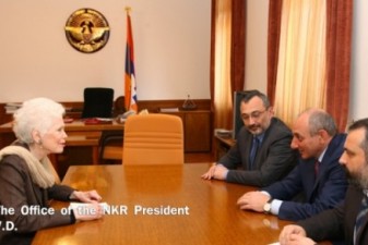 Nagorno-Karabakh president hosts Henry Morgenthau’s great granddaughter