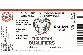 Հայաստան - Պորտուգալիա հանդիպման տոմսերը վաճառքում են ապրիլի 29-ից