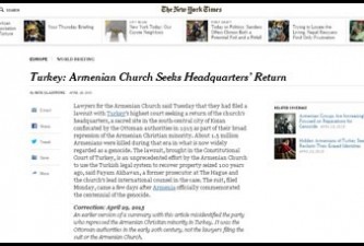 Turkey: Armenian Church Seeks Headquarters’ Return