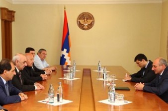 Karabakh President meets with observers from Abkhazia and Transnistria