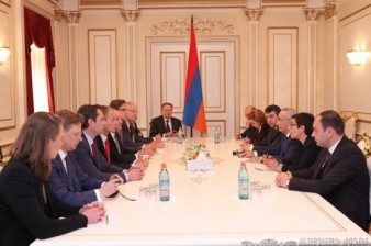 Galust Sahakyan Receives the Parliamentary Delegation of the Netherlands