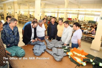 Президент НКР посетил производственные цеха в Степанакерте