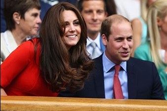 Prince William and Duchesse Kate cheer on Murray at Wimbledon