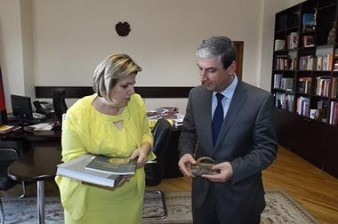 Armenian culture minister proposes expanding cooperation at meeting with Syrian counterpart