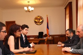 Президент Республики Арцах Бако Саакян принял армянских студентов из Диаспоры