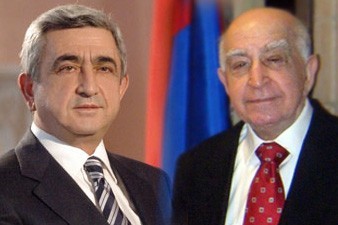 Президент Армении Серж Саргсян направил поздравительное послание национальному благотворителю Назару Назаряну