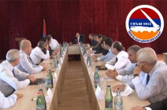 В рамках учений «Шант 2015» правительство Армении провело условное выездное заседание