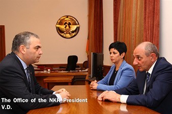 Президент НКР встретился с директором Музея-института Геноцида армян