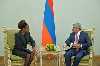Президент Армения принял генерального секретаря МОФ Мишель Жан