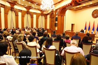 Президент НКР встретился с представителями Союза армянской помощи