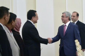 Президент Армении принял председателя Палаты региональных представителей Индонезии