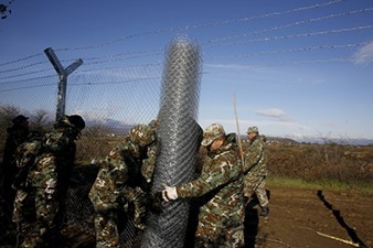 Македония строит на границе с Грецией металлическое ограждение