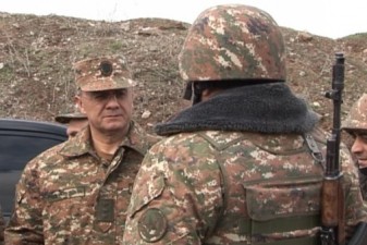 Министры обороны Армении и НКР ознакомились с ситуацией на линии соприкосновения