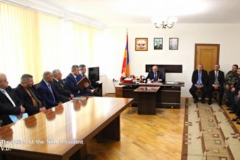 Президент НКР провел рабочее совещание в Аскеранском районе