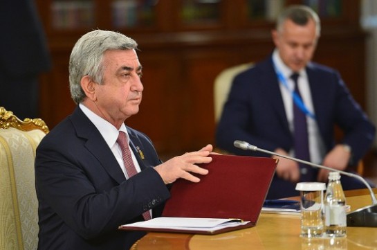 Президент Армении: Необходимо продолжить диалог с Китаем, Ираном и Индией