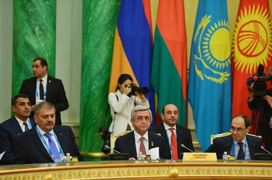 Президент Армении: Интеграционные объединения успешно развиваются лишь в безопасной среде