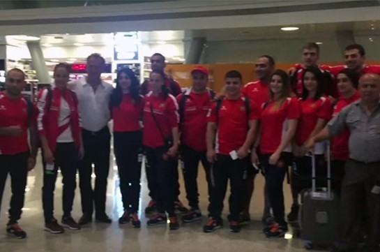 Հայ մարզիկների առաջին խումբը մեկնել է Ռիո (Տեսանյութ)